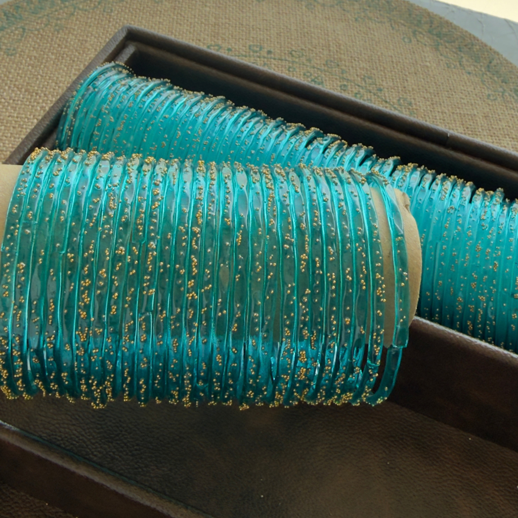 Viral Kashmeri/Raindrop Bangles (Green)