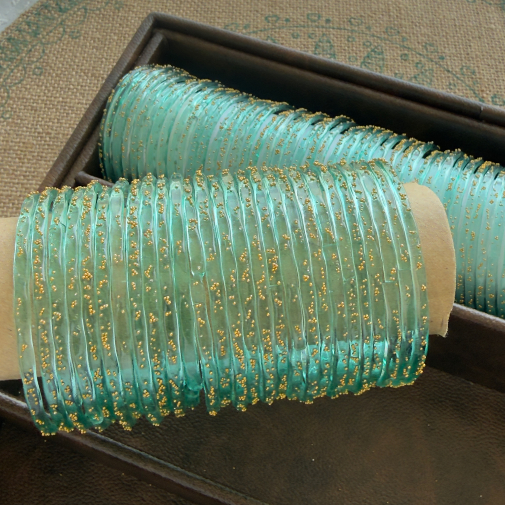 Viral Kashmeri/Raindrop Bangles (Light Green)