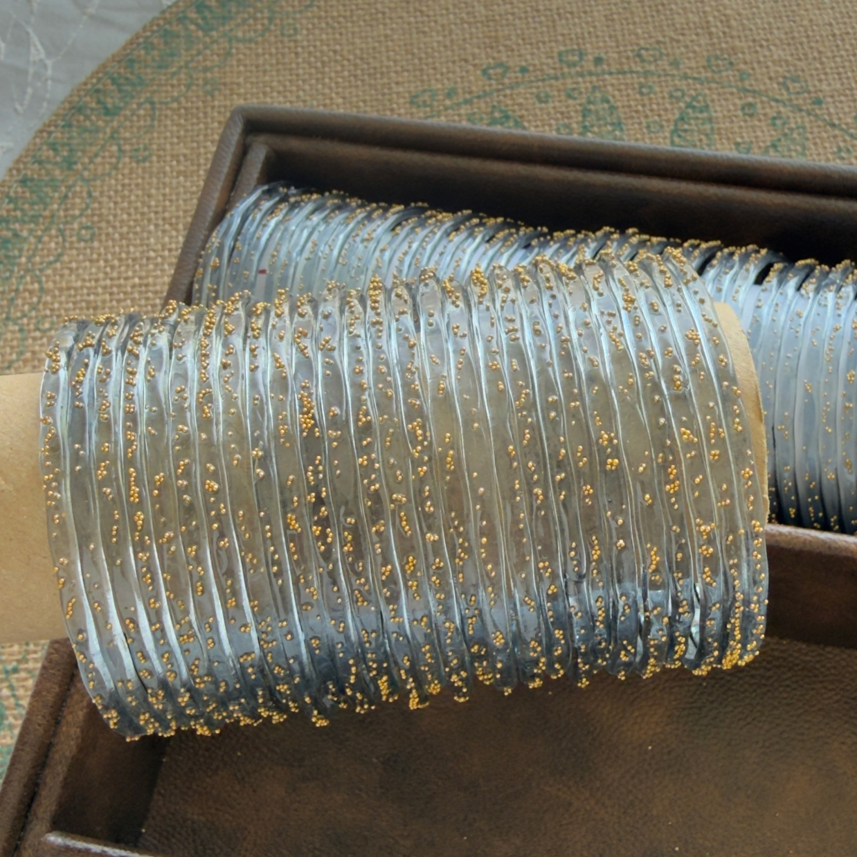 Viral Kashmeri/Raindrop Bangles (Gray)