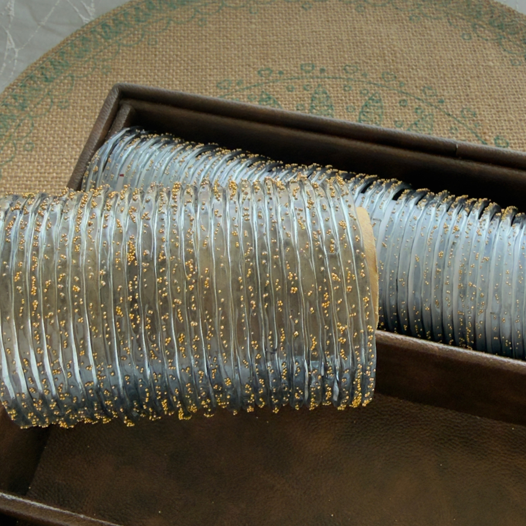 Viral Kashmeri/Raindrop Bangles (Gray)