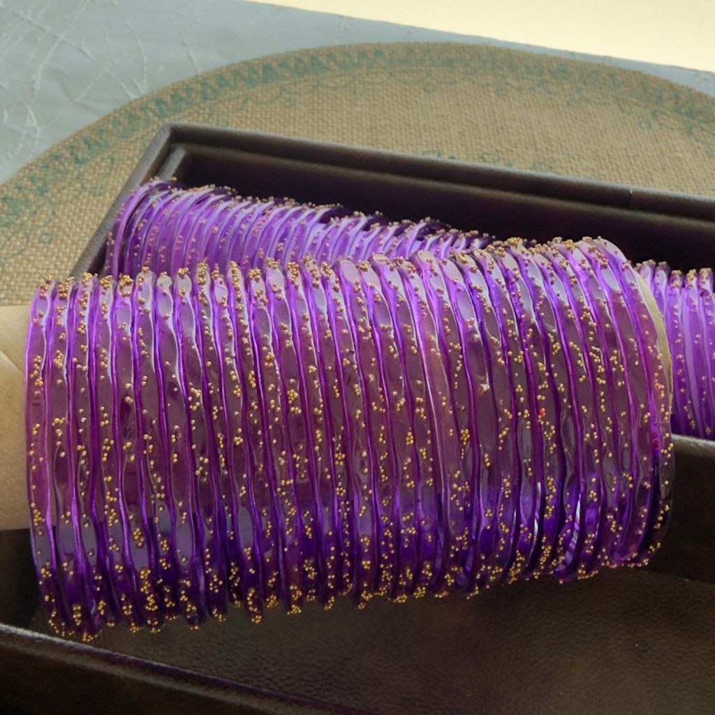 Viral Kashmeri/Raindrop Bangles (Purple)