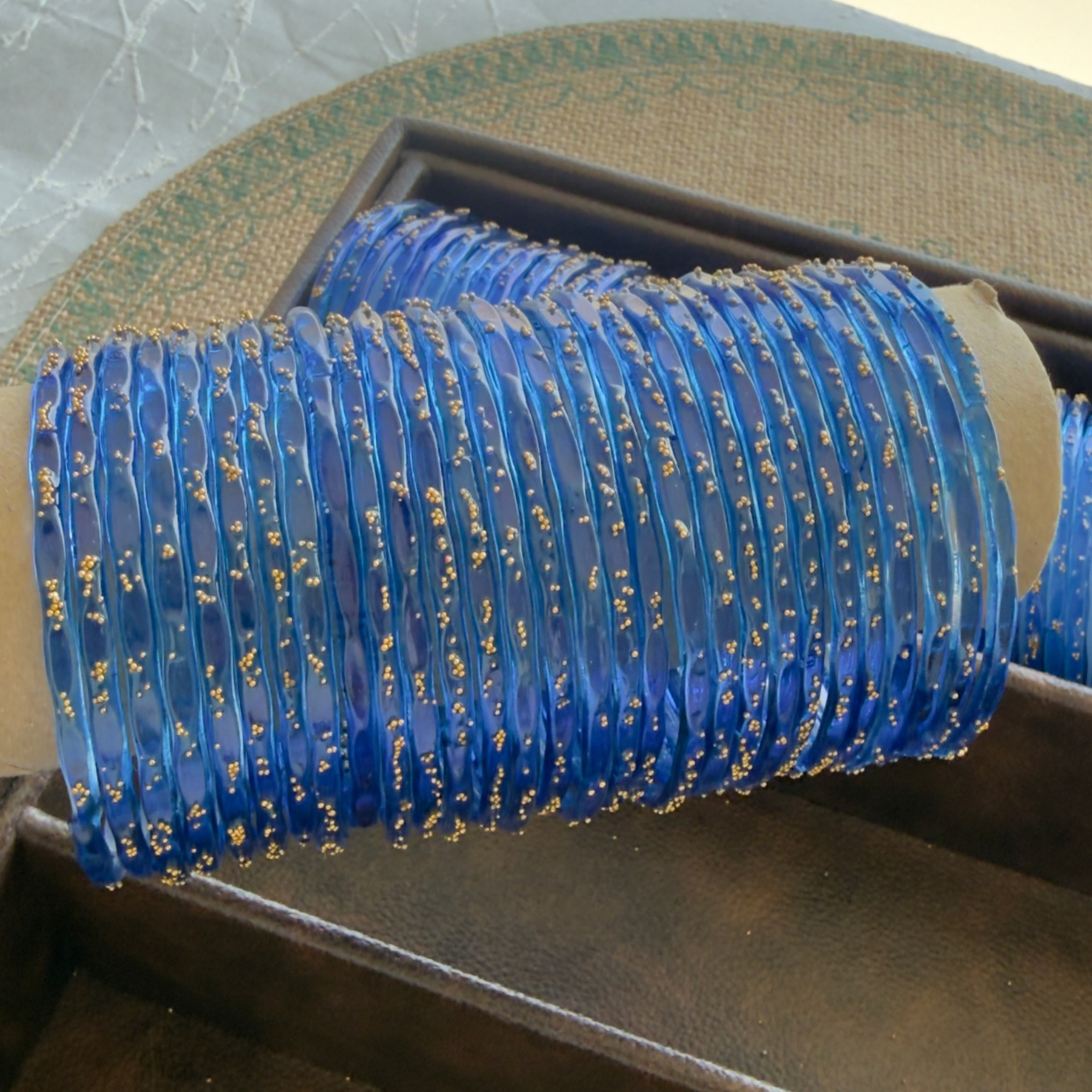 Viral Kashmeri/Raindrop Bangles (Blue)