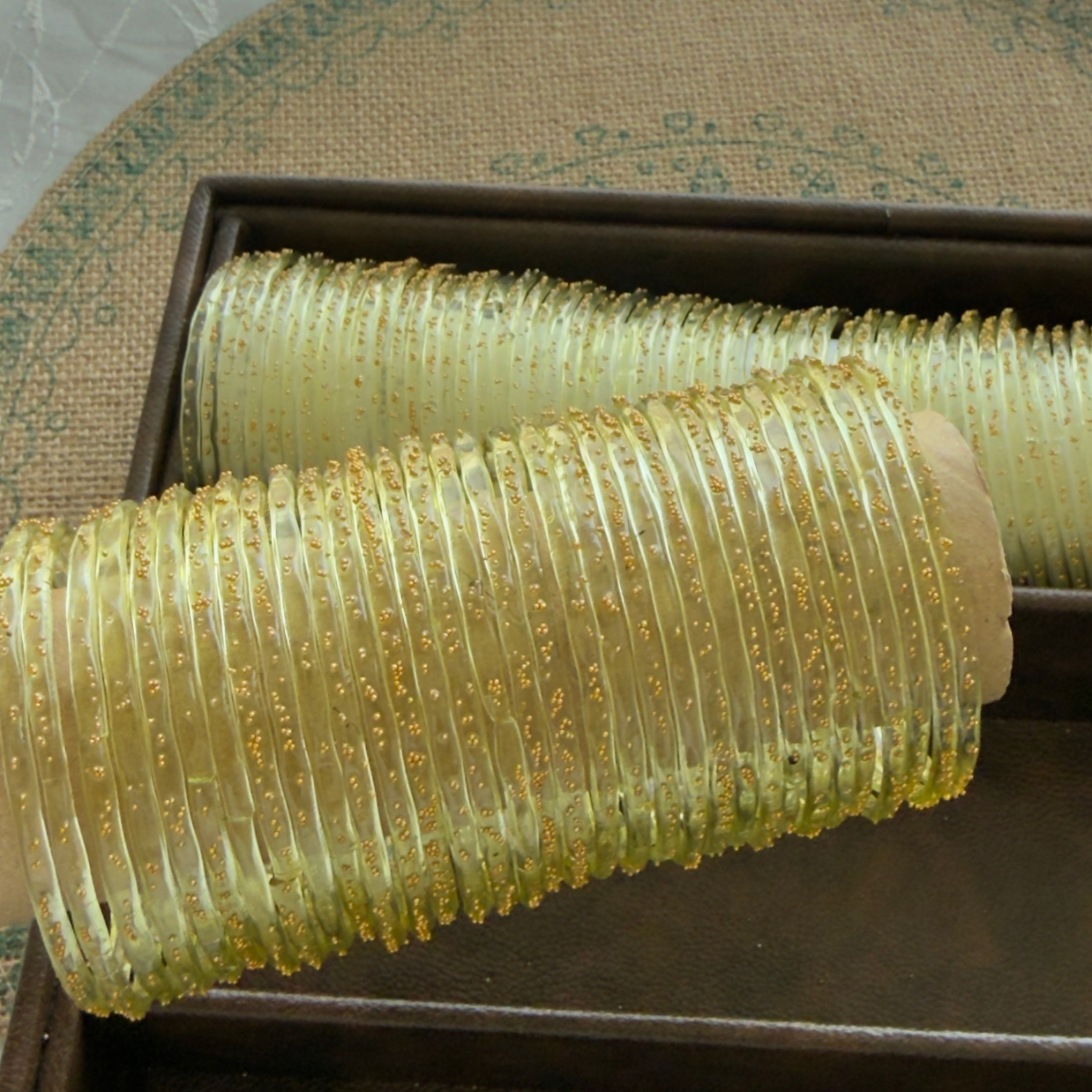 Viral Kashmeri/Raindrop Bangles (Lime Green)