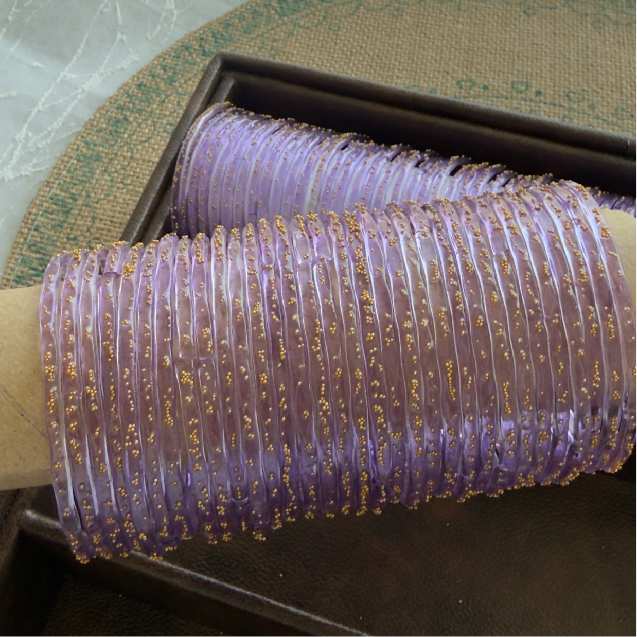 Viral Kashmeri/Raindrop Bangles (Lavender)
