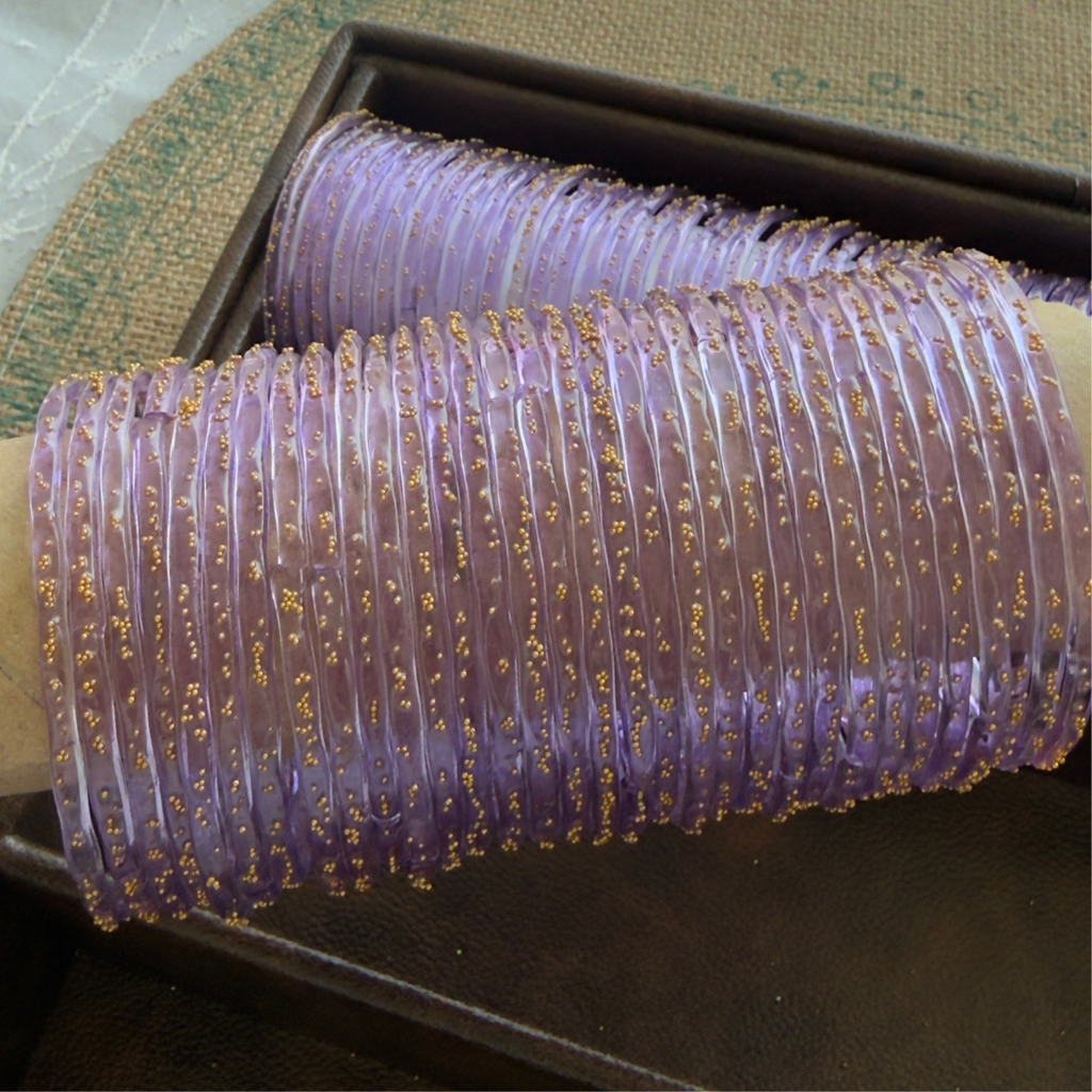 Viral Kashmeri/Raindrop Bangles (Lavender)