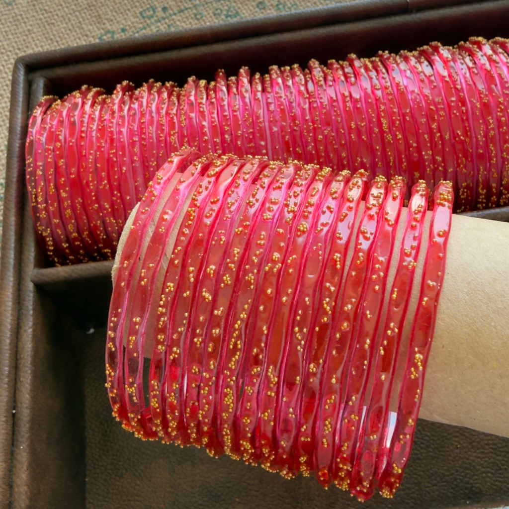 Viral Kashmeri/Raindrop Bangles (Red)