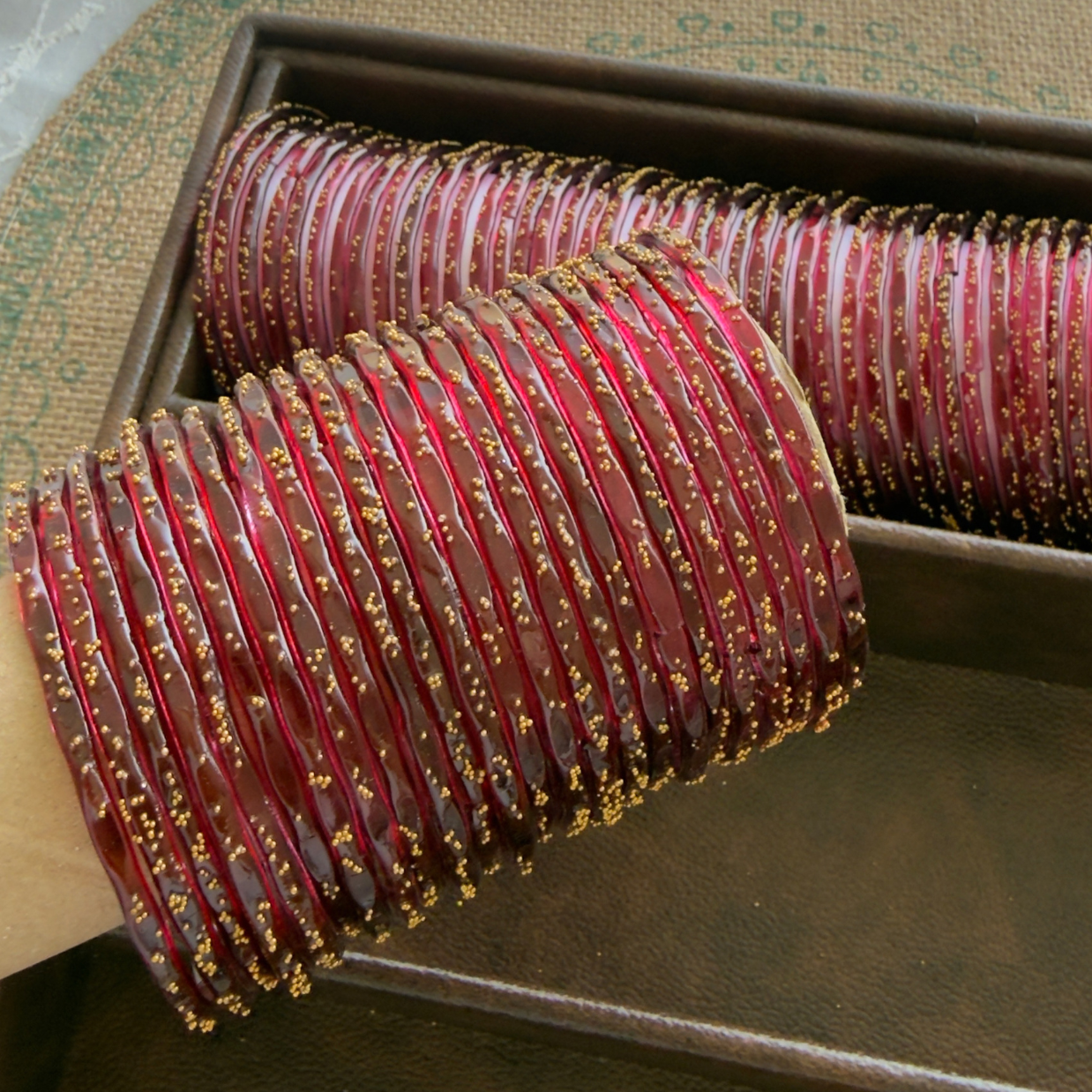 Viral Kashmeri/Raindrop Bangles (All Colors)