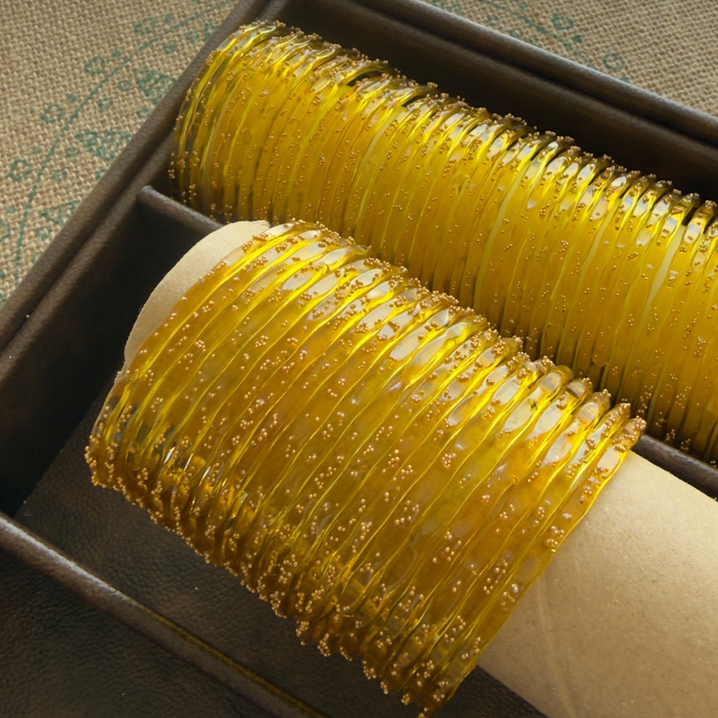 Viral Kashmeri/Raindrop Bangles (Golden)