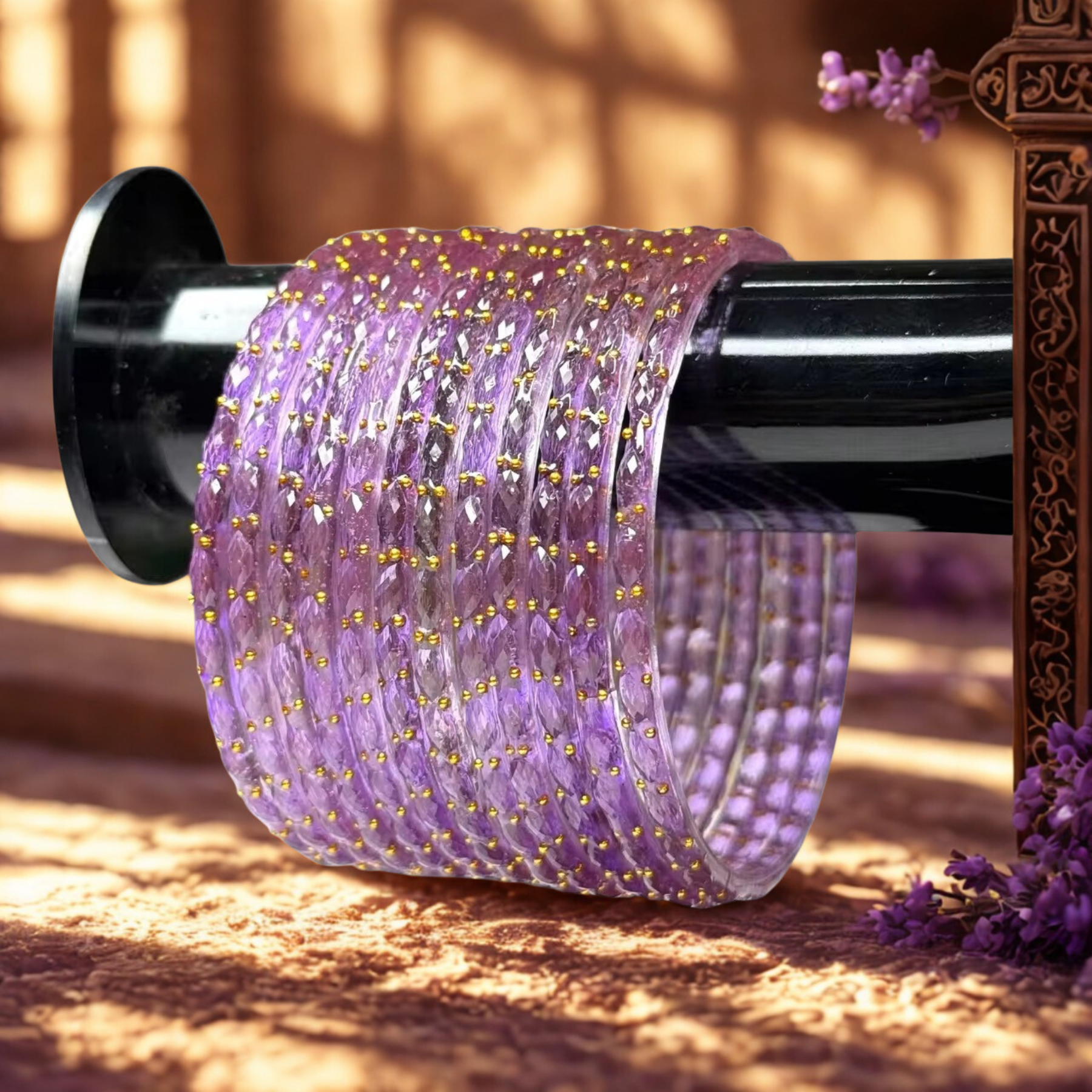 Indian Raindrop Bangles – Original Imported 🇮🇳 (Purple)