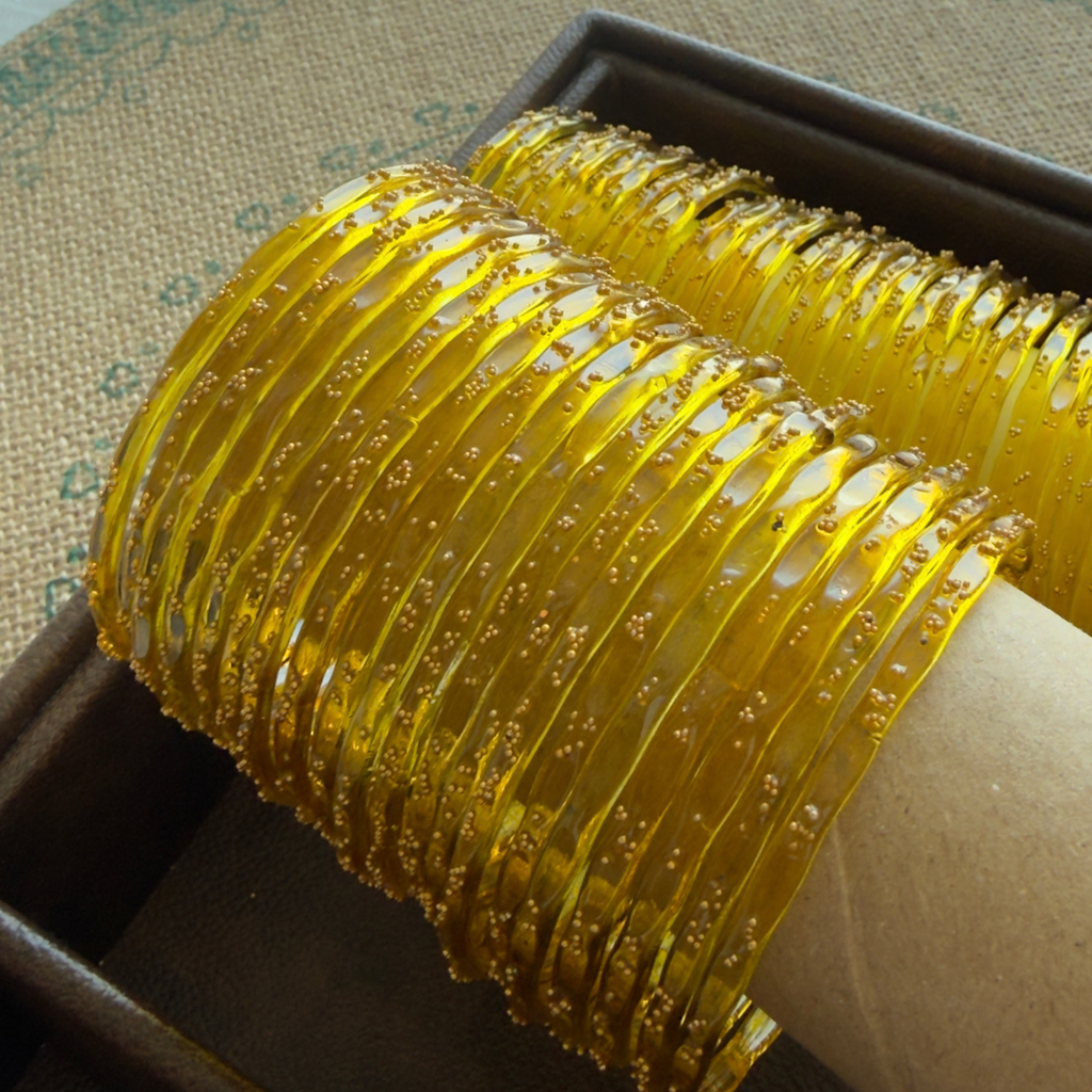 Viral Kashmeri/Raindrop Bangles (Golden)
