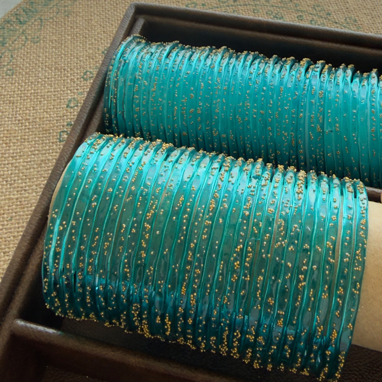 Viral Kashmeri/Raindrop Bangles (Green)
