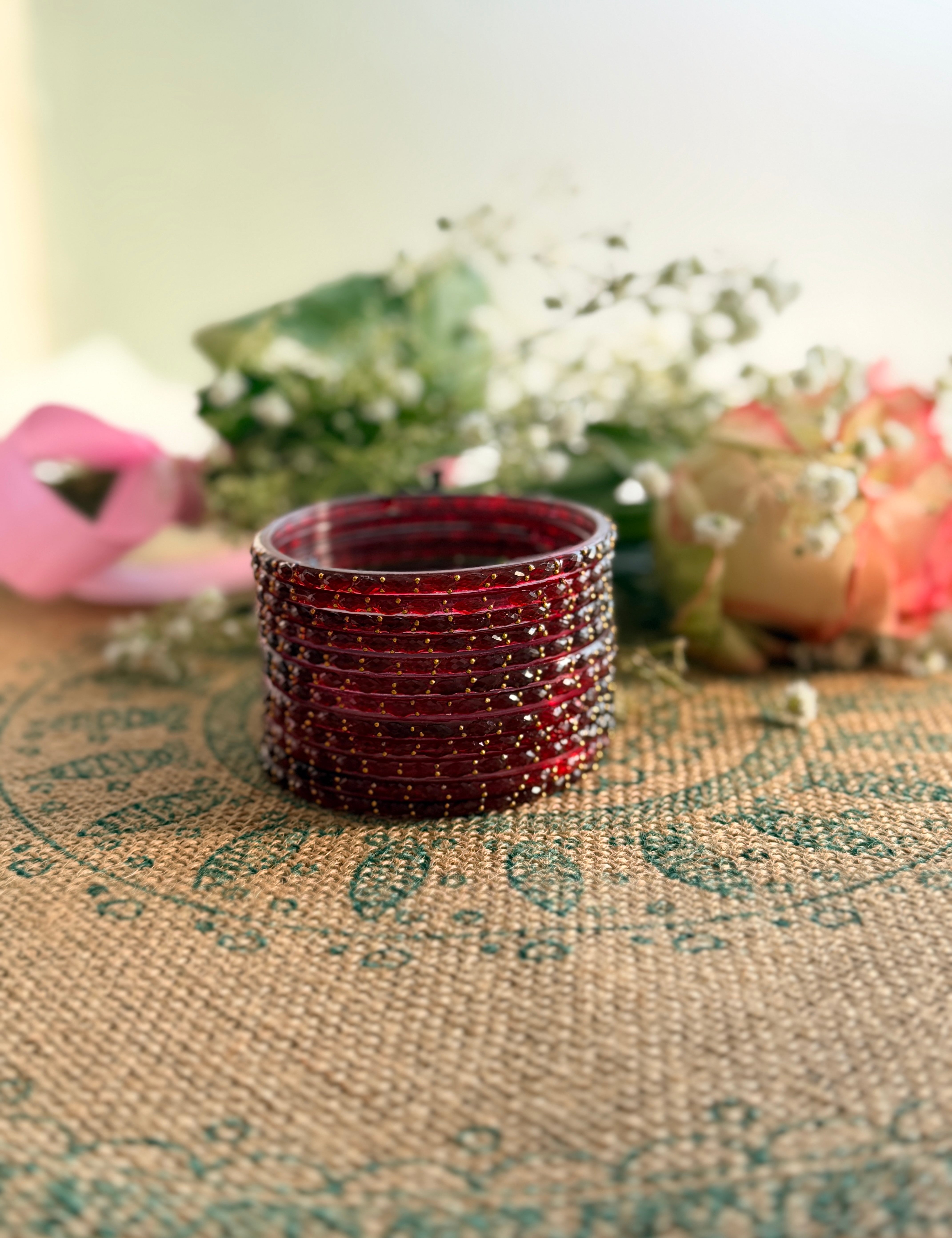 Indian Raindrop Glass Bangles – Original Imported 🇮🇳