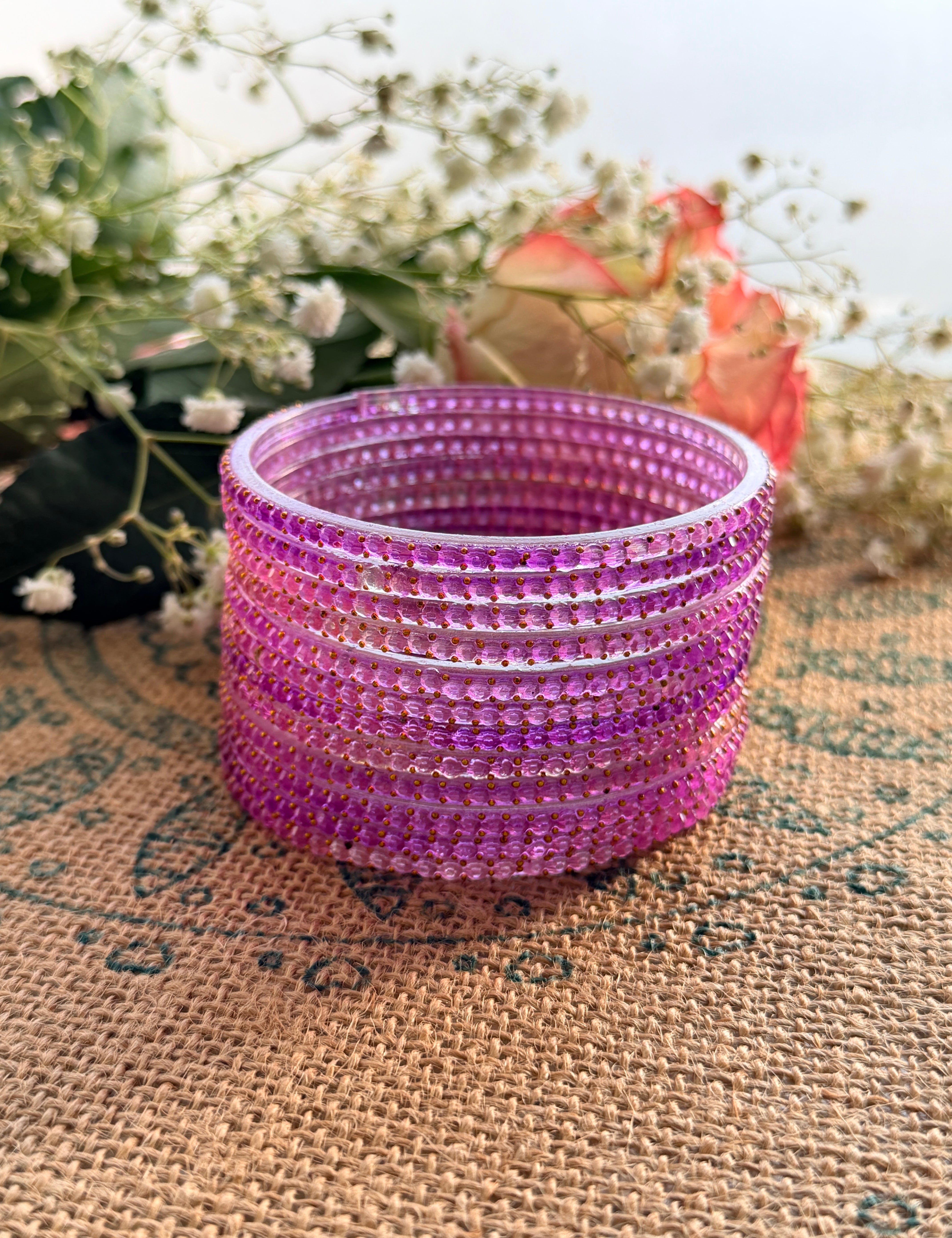 Indian Raindrop Glass Bangles – Original Imported 🇮🇳