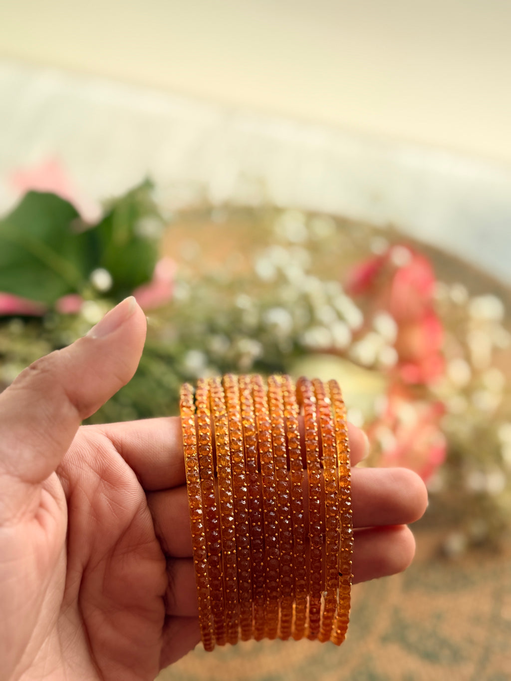 Indian Raindrop Bangles – Original Imported 🇮🇳 (Gold)
