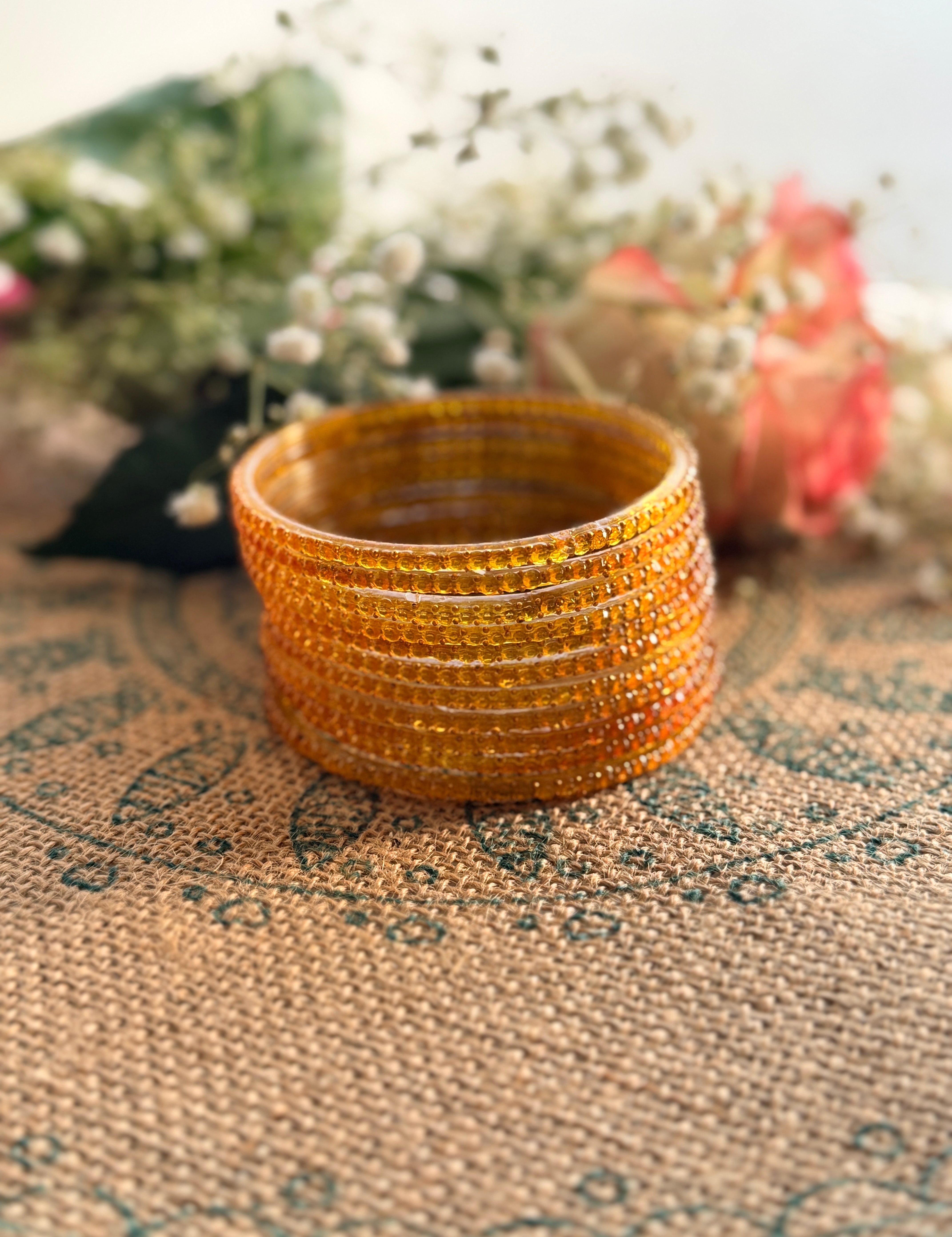 Indian Raindrop Glass Bangles – Original Imported 🇮🇳