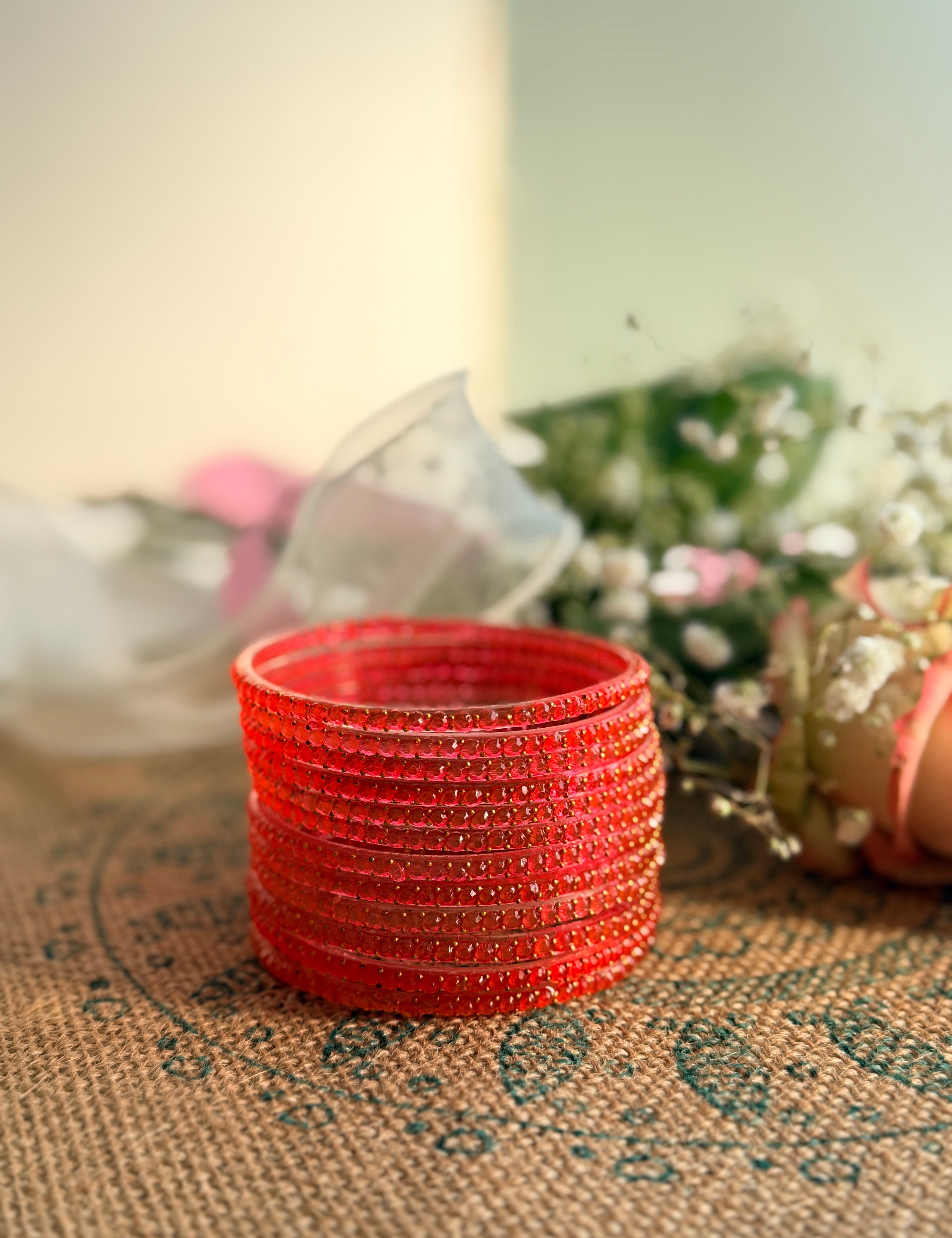 Indian Raindrop Glass Bangles – Original Imported 🇮🇳